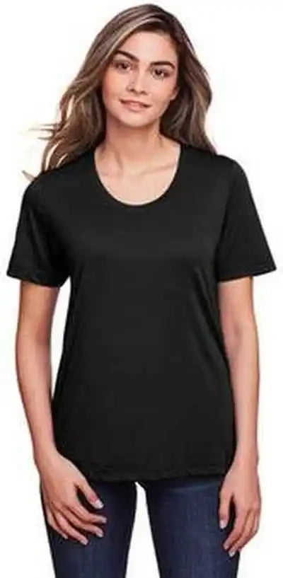 Core 365 Ce111w Ladies’ Fusion Chromasoft Performance T-shirt - Black