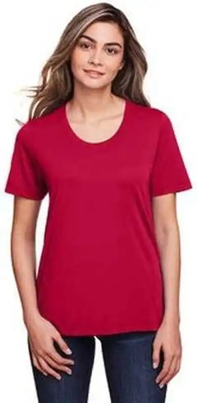 Core 365 Ce111w Ladies’ Fusion Chromasoft Performance t Shirt Red