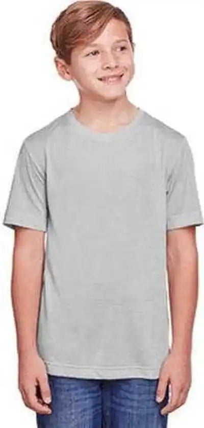 Core 365 Ce111y Youth Fusion Chromasoft Performance t Shirt Platinum