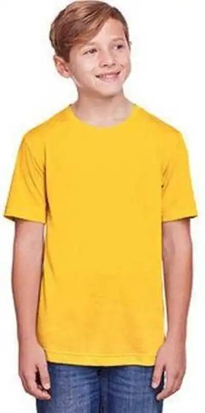 Core 365 Ce111y Youth Fusion Chromasoft Performance T-shirt - Campus Gold