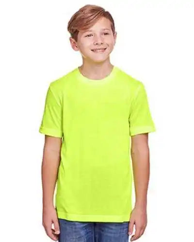 Core 365 Ce111y Youth Fusion Chromasoft Performance T-shirt - Safety Yellow