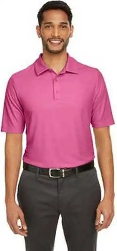 Core 365 Ce112 Men’s Fusion Chromasoft Pique Polo - Charcoality Pink
