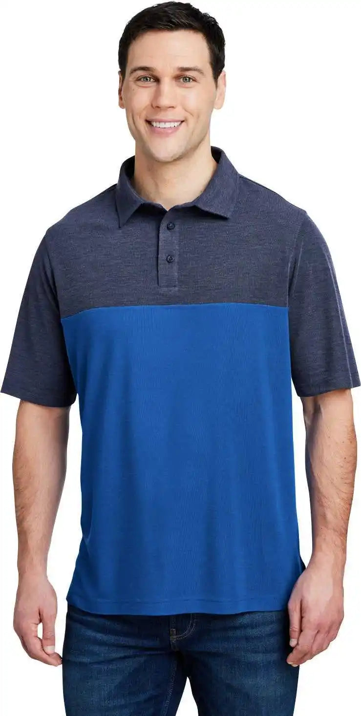 Core 365 Ce112c Men’s Fusion Chromasoft Colorblock Polo - Tru Royl