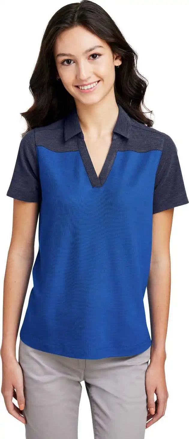 Core 365 Ce112cw Ladies’ Fusion Chromasoft Colorblock Polo - Tru Royl