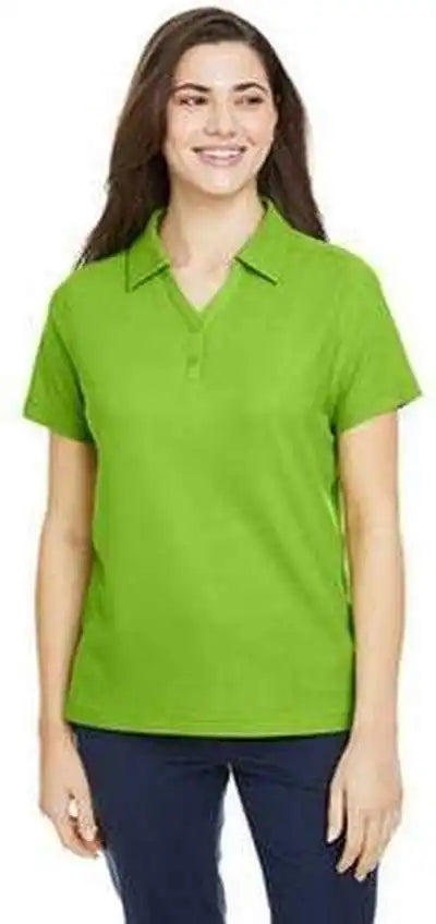 Core 365 Ce112w Ladies’ Fusion Chromasoft Pique Polo - Acidark Grayeen