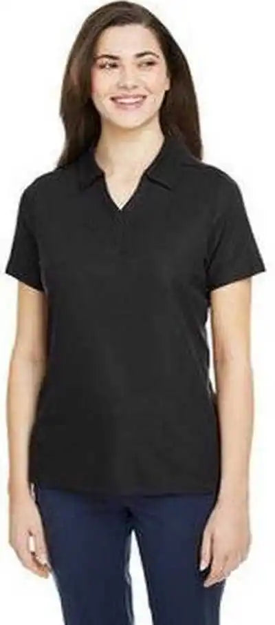 Core 365 Ce112w Ladies’ Fusion Chromasoft Pique Polo Black