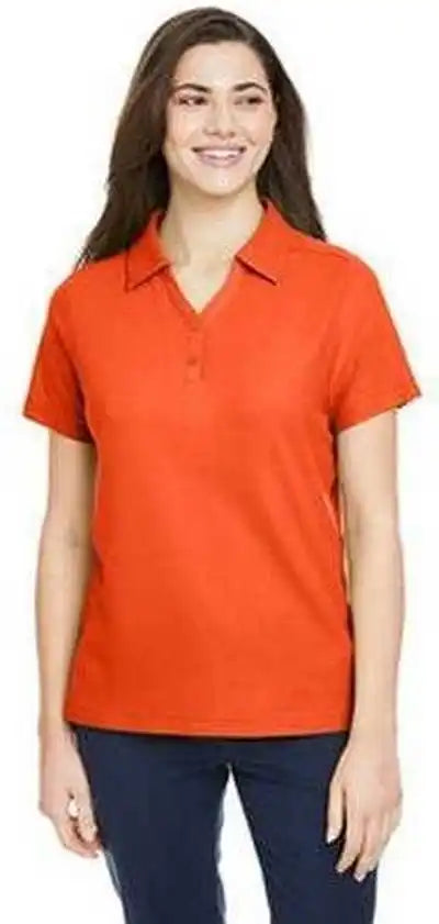 Core 365 Ce112w Ladies’ Fusion Chromasoft Pique Polo Campus Orange