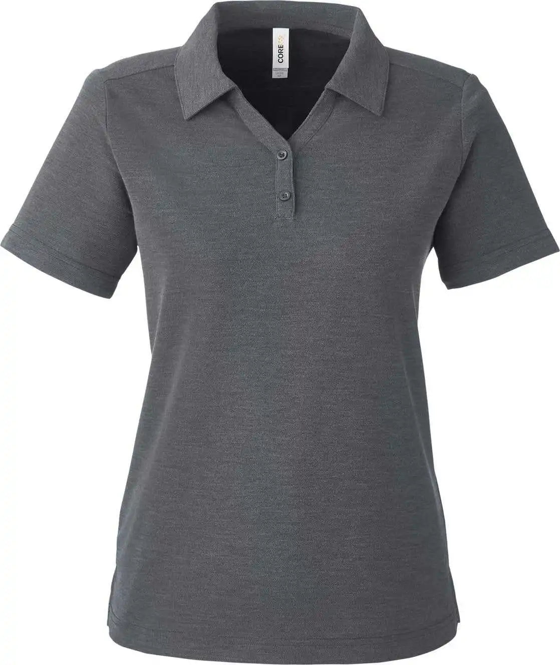 Core365 Ce112w Ladies’ Fusion Chromasoft Pique Polo - Carbon Heather