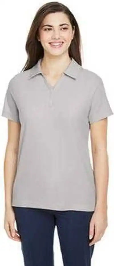 Core 365 Ce112w Ladies’ Fusion Chromasoft Pique Polo - Platinum
