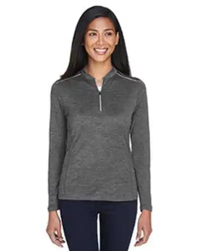 Core 365 Ce401w Ladies’ Kinetic Performance Quarter-zip - Carbon Black
