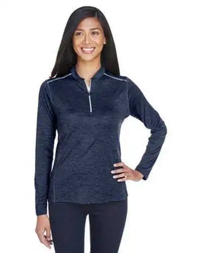 Core 365 Ce401w Ladies’ Kinetic Performance Quarter-zip - Navy Carbon