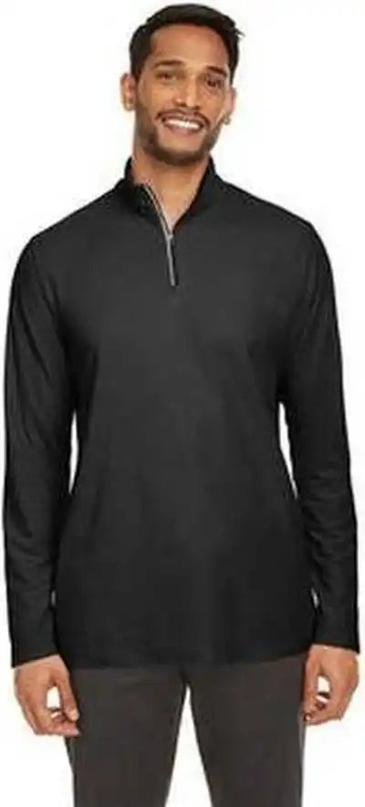 Core 365 Ce405 Men’s Fusion Chromasoft Pique Quarter Zip Black