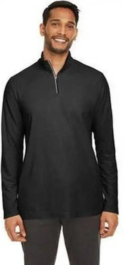 Core 365 Ce405 Men’s Fusion Chromasoft Pique Quarter Zip Black