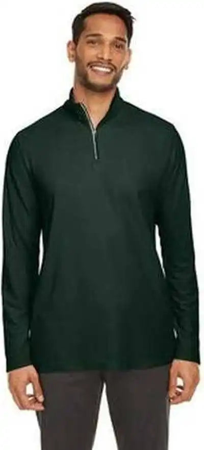 Core 365 Ce405 Men’s Fusion Chromasoft Pique Quarter Zip Forest