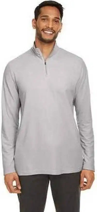 Core 365 Ce405 Men’s Fusion Chromasoft Pique Quarter-zip - Platinum