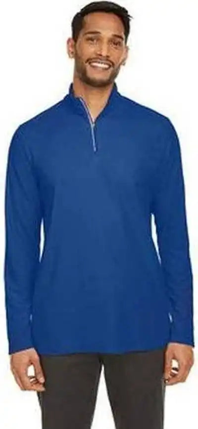 Core 365 Ce405 Men’s Fusion Chromasoft Pique Quarter-zip - True Royal