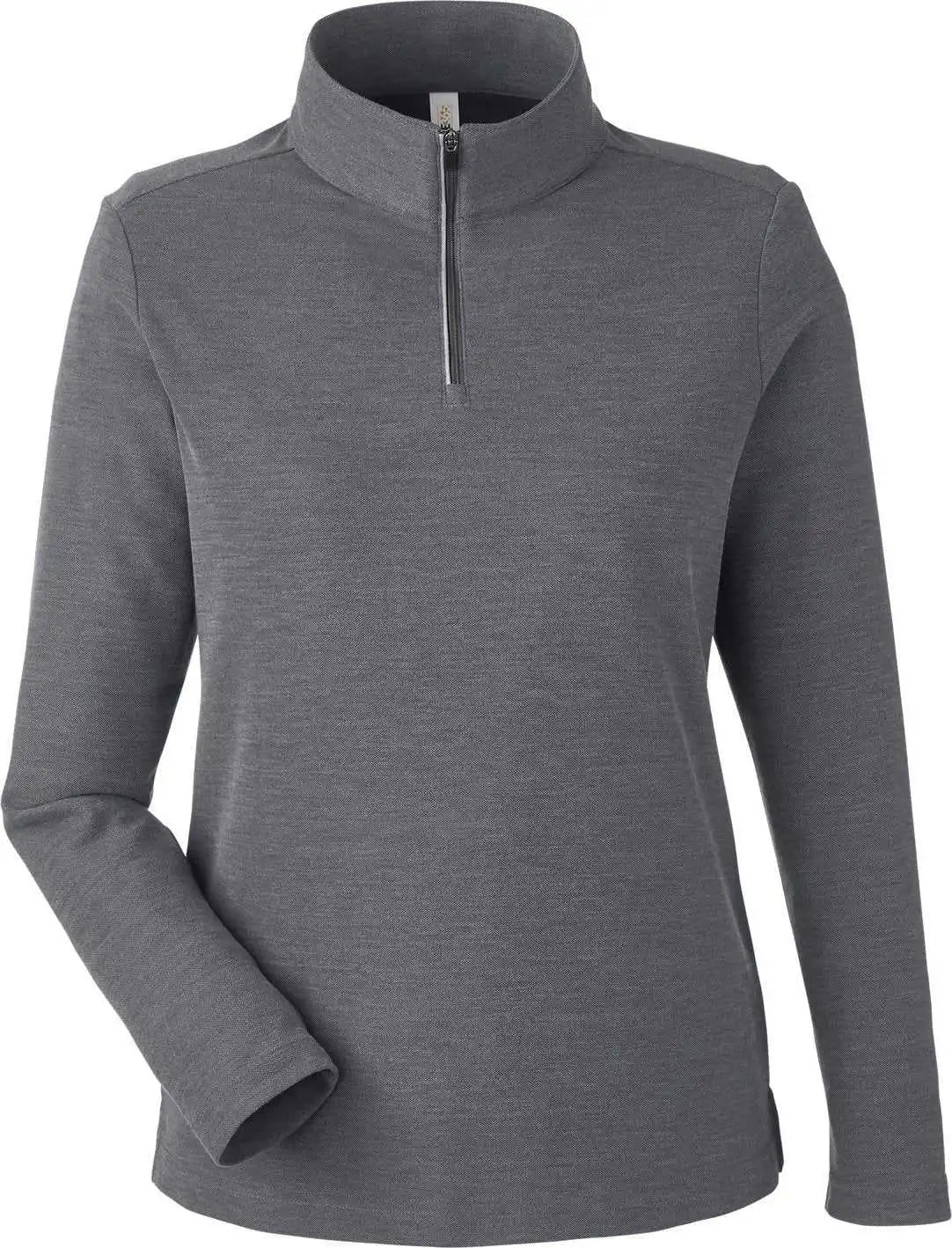 Core 365 Ce405w Ladies’ Fusion Chromasoft Pique Quarter-zip - Carbon Heather