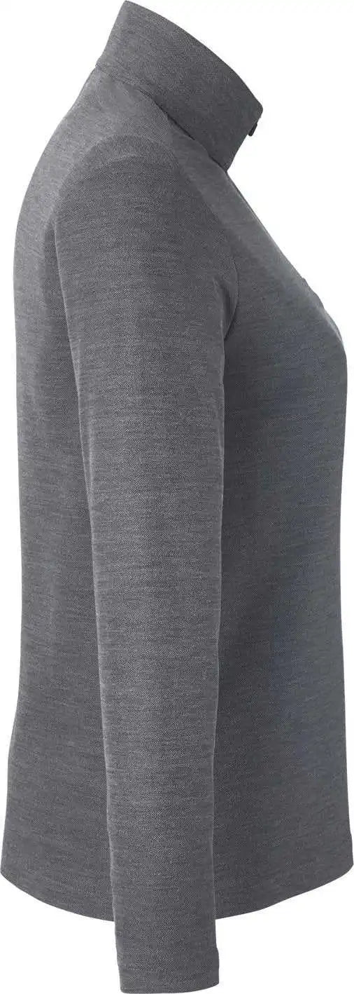 Core 365 Ce405w Ladies’ Fusion Chromasoft Pique Quarter-zip - Carbon Heather