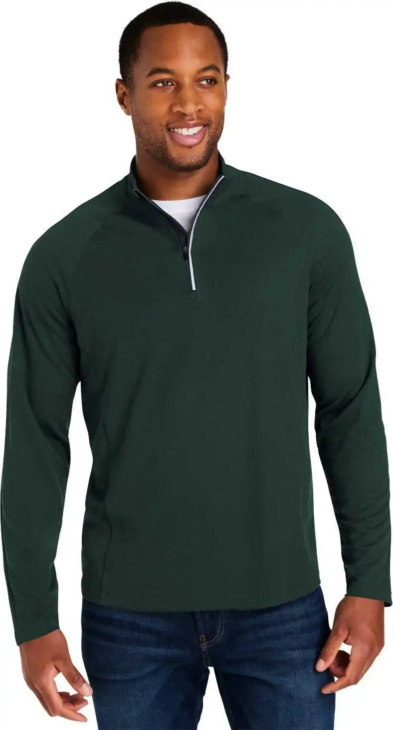 Core 365 Ce418 Men’s Origin Performance Pique Quarter-zip - Forest