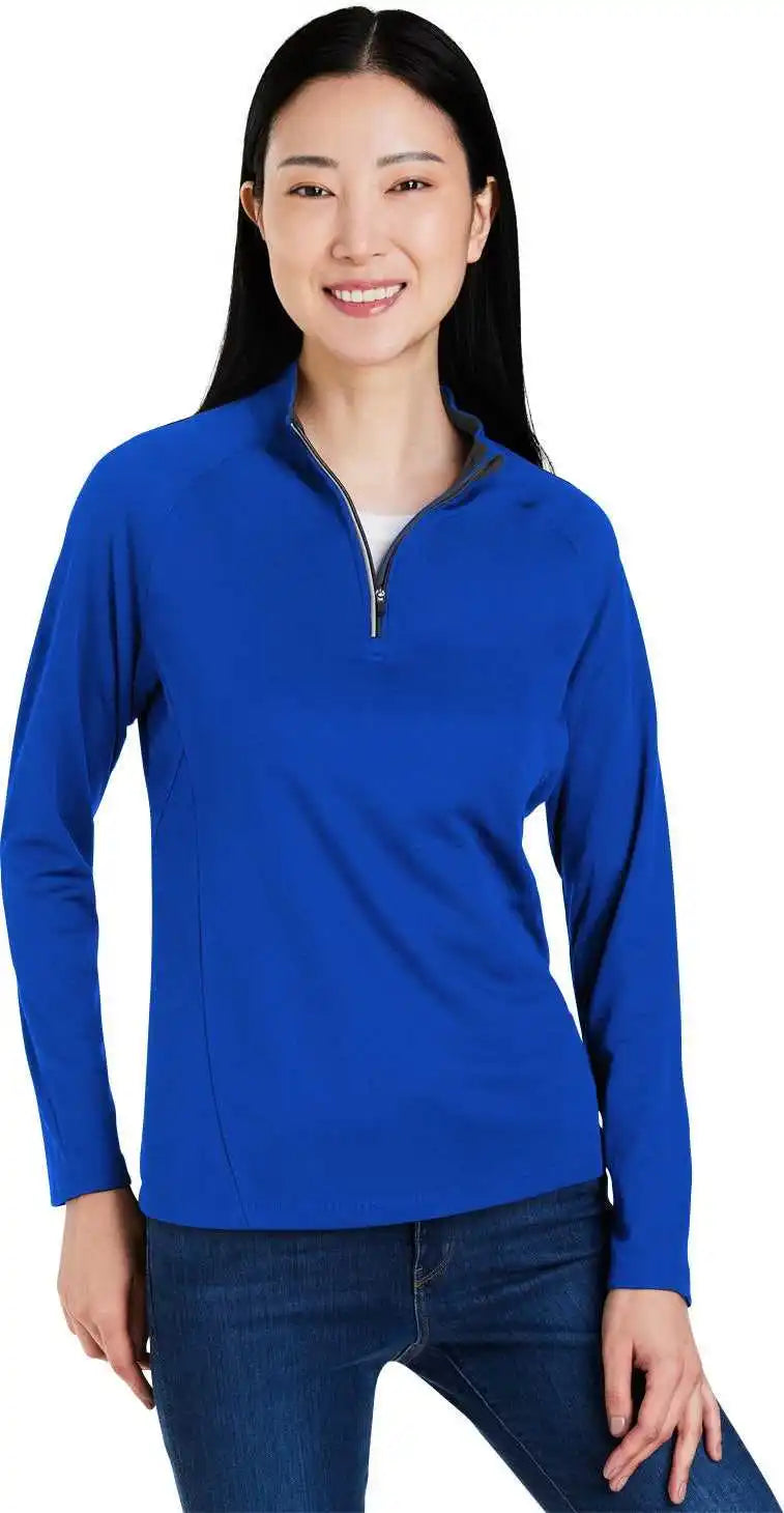 Core 365 Ce418w Ladies’ Origin Performance Pique Quarter Zip Tru Royal