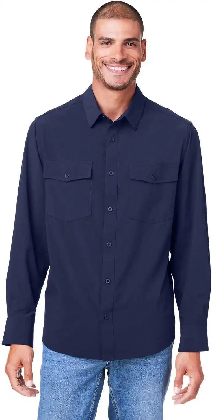 Core 365 Ce510l Men’s Ultra Uvp Long Sleeve Marina Shirt Classic Navy