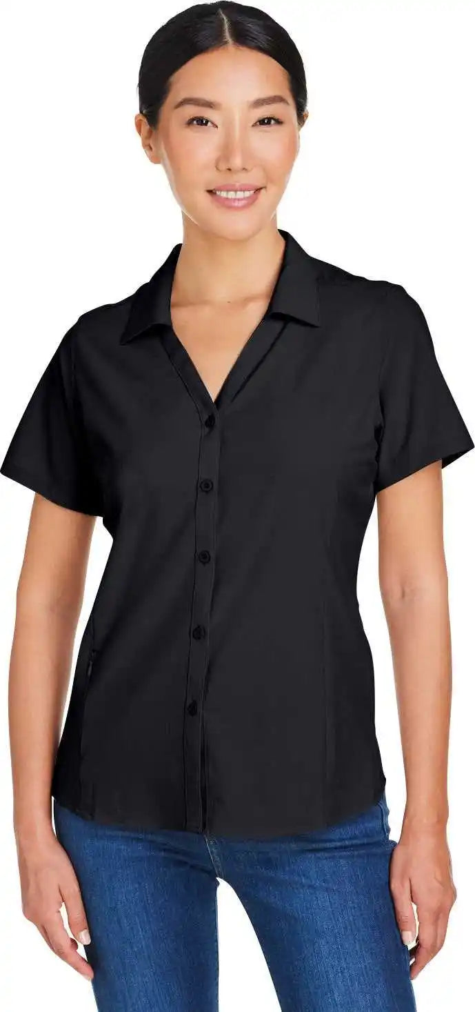 Core 365 Ce510w Ladies’ Ultra Uvp Marina Shirt Black