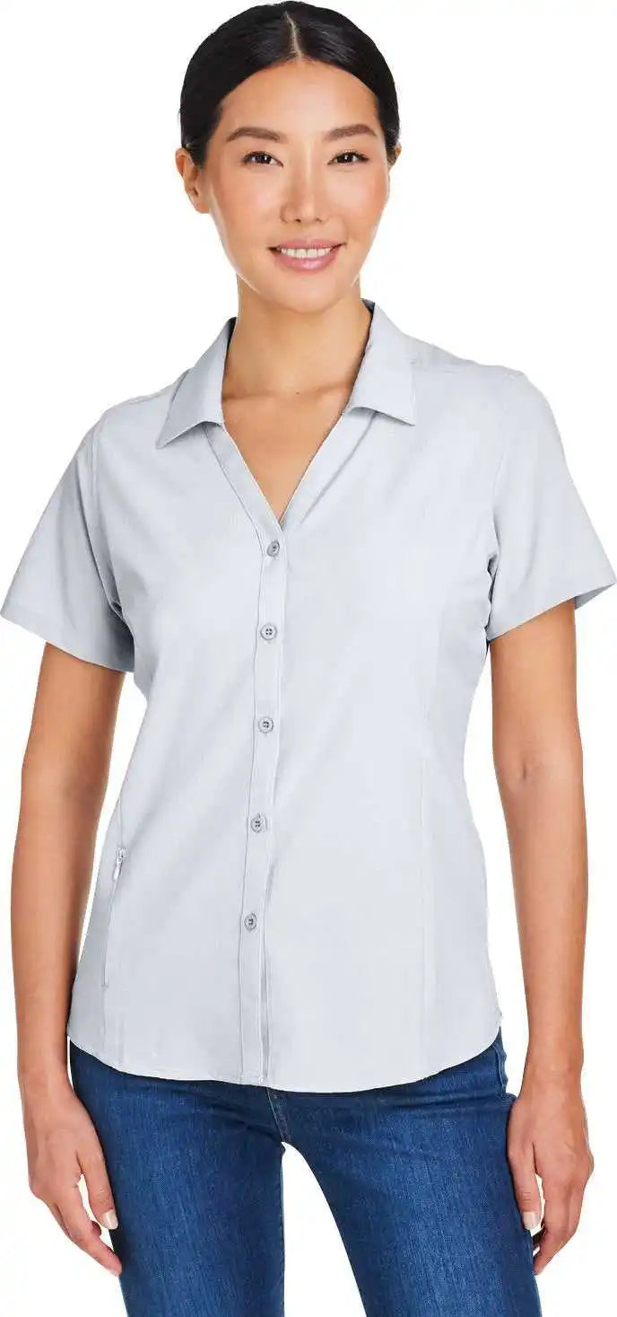 Core 365 Ce510w Ladies’ Ultra Uvp Marina Shirt Platinum