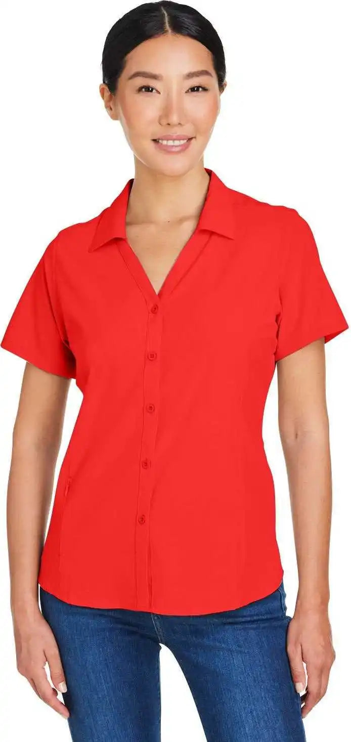 Core 365 Ce510w Ladies’ Ultra Uvp Marina Shirt - Marina Red