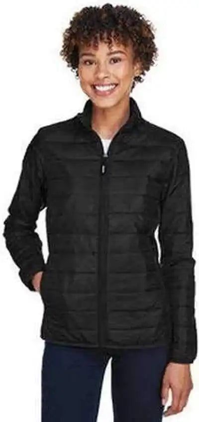 Core 365 Ce700w Ladies’ Prevail Packable Puffer Jacket - Black