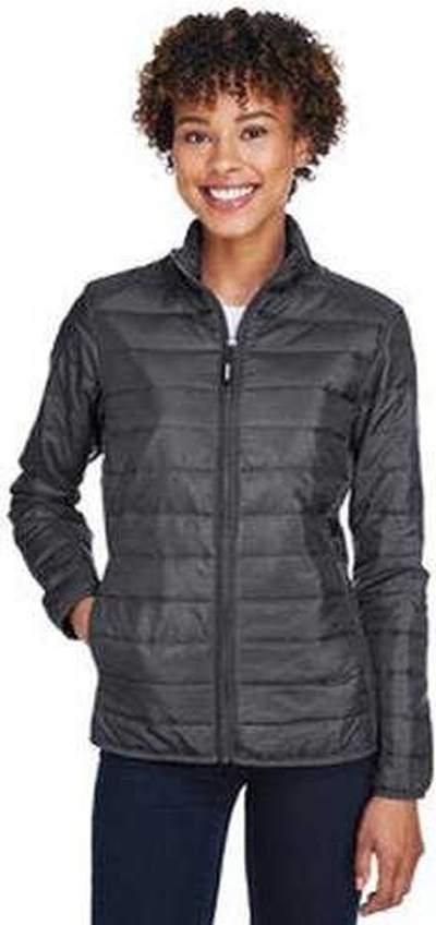 Core 365 Ce700w Ladies’ Prevail Packable Puffer Jacket - Carbon