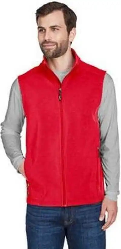 Core 365 Ce701 Men’s Cruise Two-layer Fleece Bonded Soft Shell Vest - Red