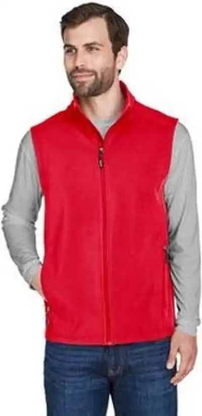 Core 365 Ce701 Men’s Cruise Two-layer Fleece Bonded Soft Shell Vest - Red