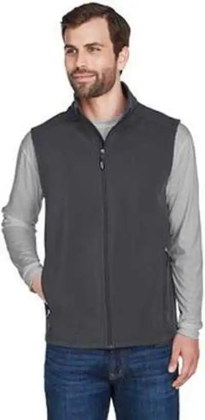 Core 365 Ce701 Men’s Cruise Two Layer Fleece Bonded Soft Shell Vest Carbon
