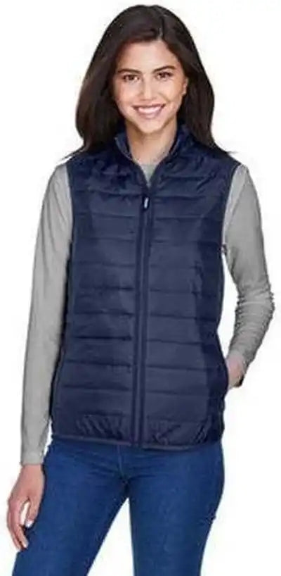 Core 365 Ce702w Ladies’ Prevail Packable Puffer Vest Navy