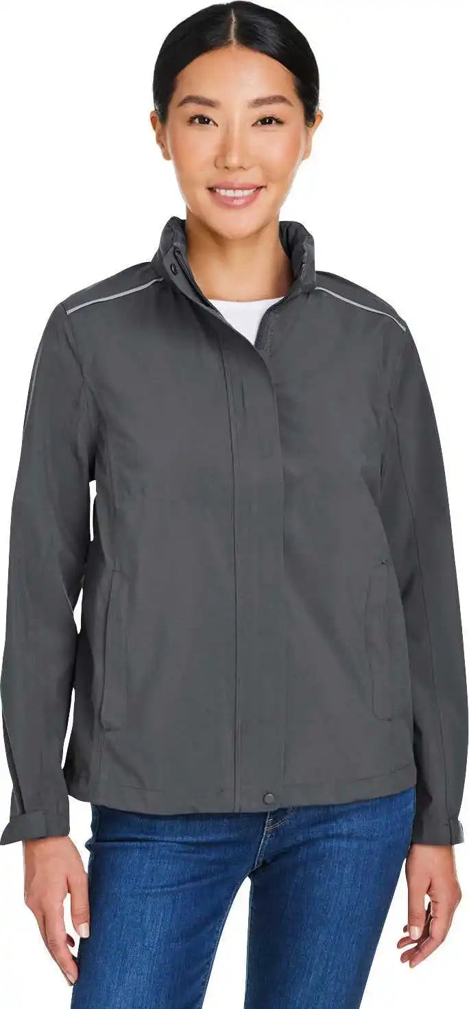 Core 365 Ce712w Ladies’ Packable Rain Jacket - Carbon