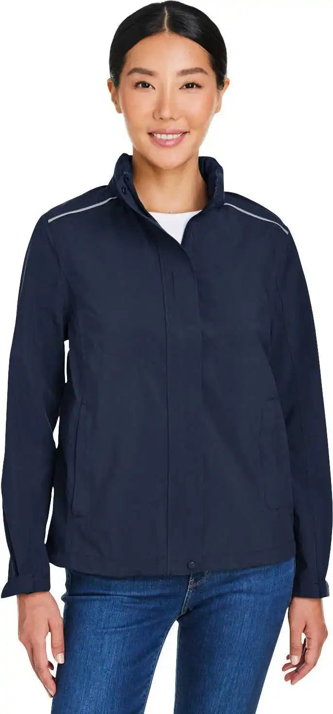 Core365 Ce712w Ladies’ Packable Rain Jacket - Classic Navy