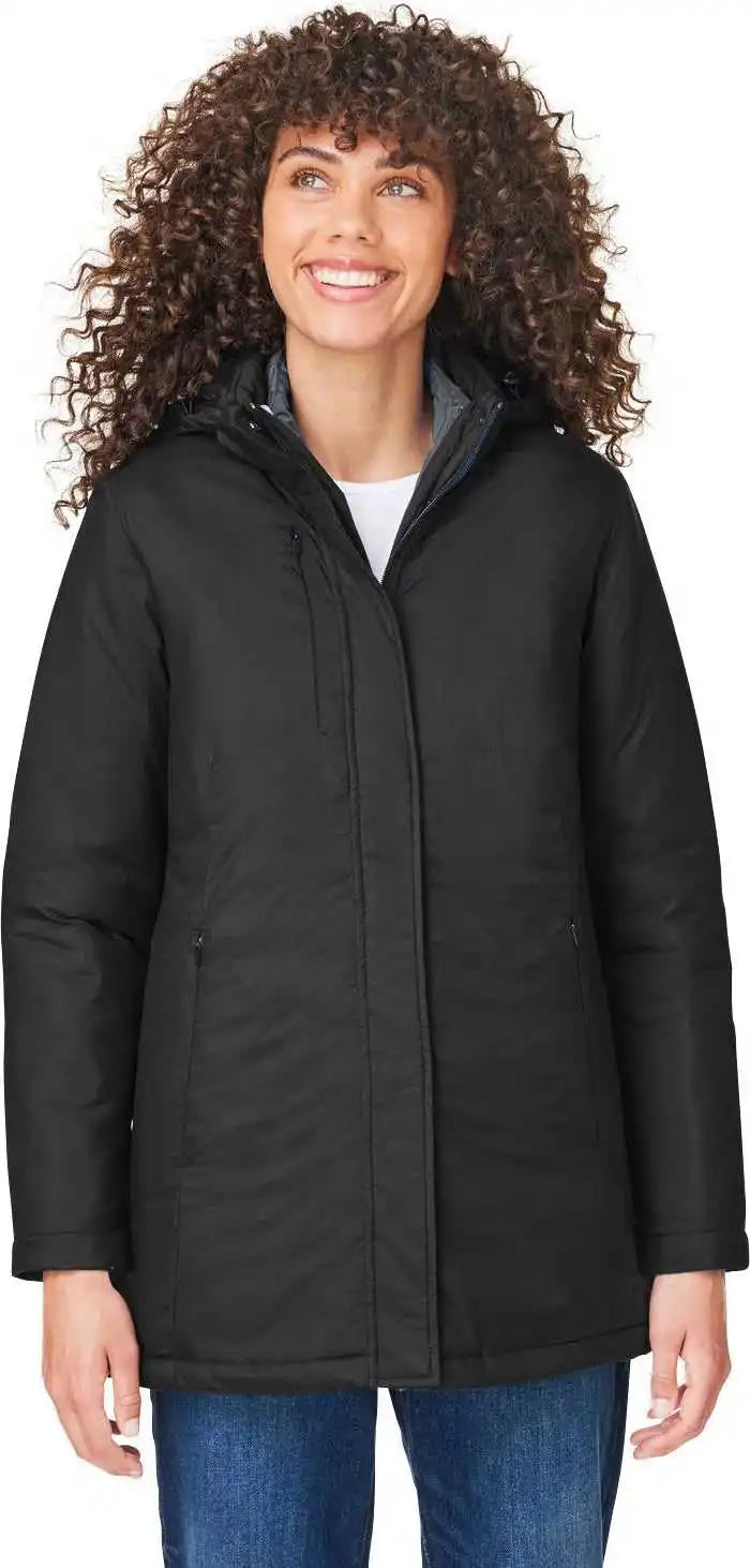 Core 365 Ce725w Ladies’ Inspire 3-in-1 Jacket with Insulated Liner - Black