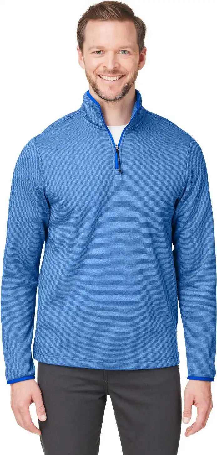 Core 365 Ce73 Men’s Venture Heathered Stripe Quarter Zip True Royal