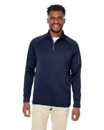 Core 365 Ce801 Unisex Fusion Chromasoft Fleece Quarter-zip - Navy