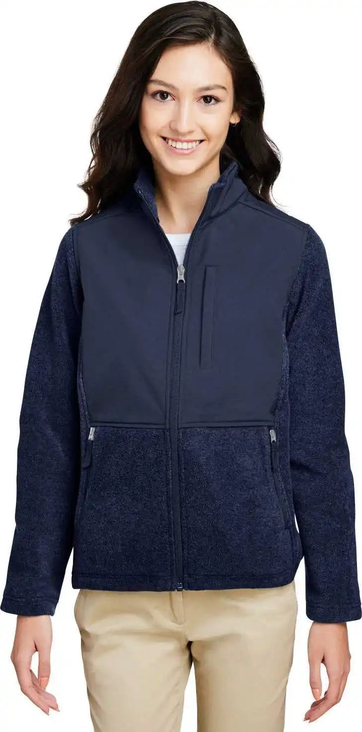 Core 365 Ce890w Ladies’ Journey Summit Hybrid Full-zip - Clsc Nvy