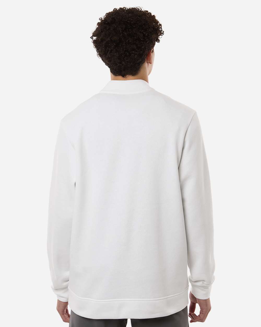 Core White Men's Elevated Fleece Quarter-Zip Pullover - A721