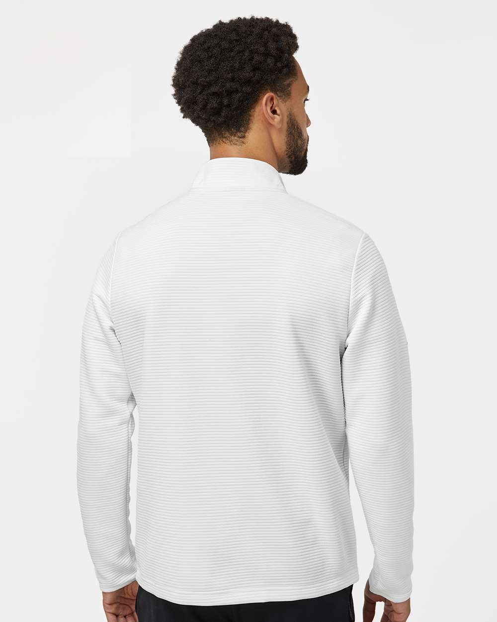 Core White Spacer Quarter-Zip Pullover - A588 plain