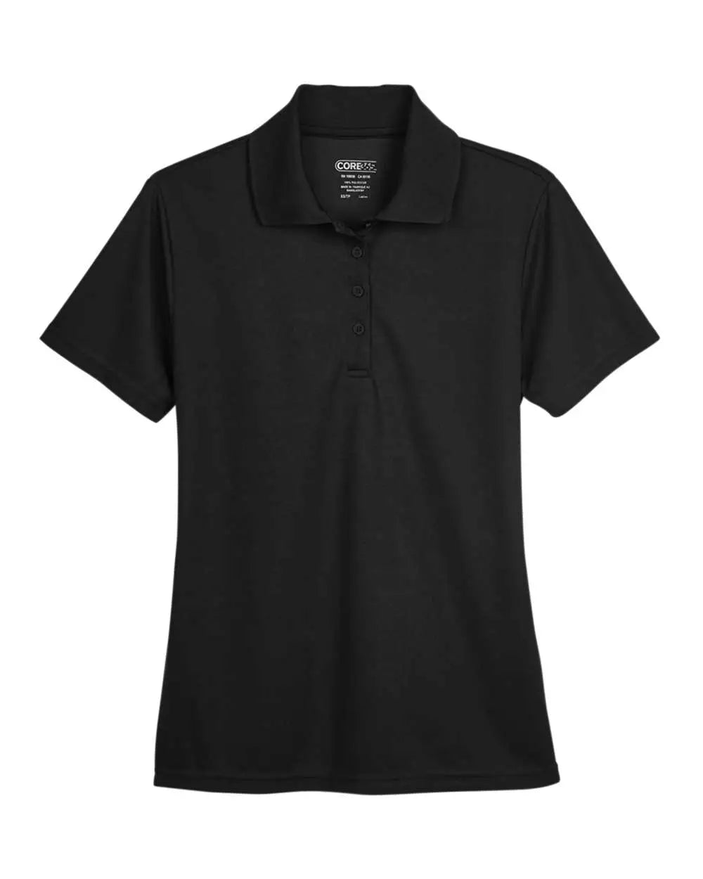 Core365 78181 Women’s Origin Performance Piqué Polo - Black - Xs