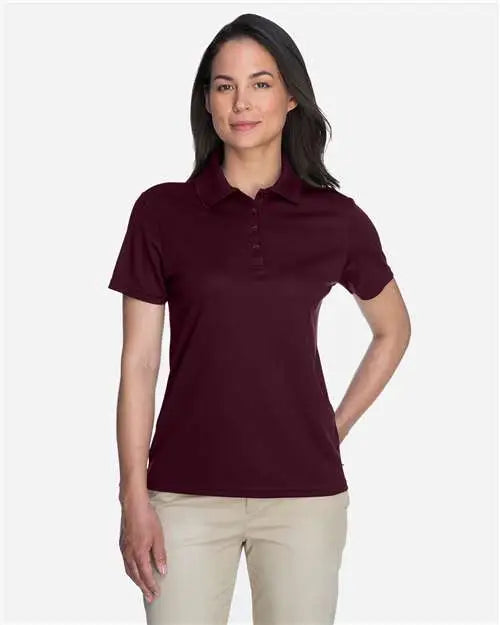 Core365 78181 Women’s Origin Performance Piqué Polo - Burgundy