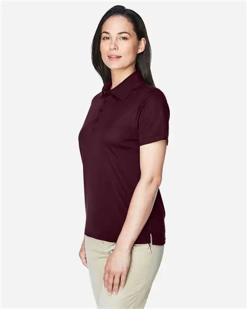 Core365 78181 Women’s Origin Performance Piqué Polo - Burgundy