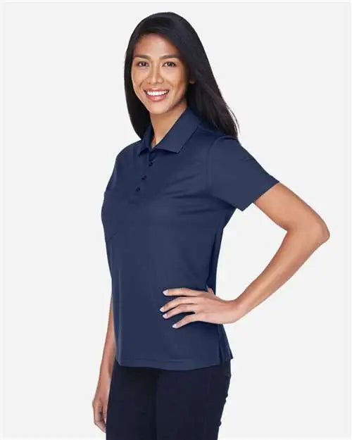 Core365 78181p Women’s Origin Performance Piquã Polo with Pocket - Classic Navy