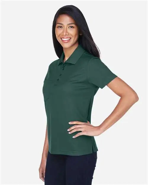 Core365 78181p Women’s Origin Performance Piquã Polo with Pocket - Forest