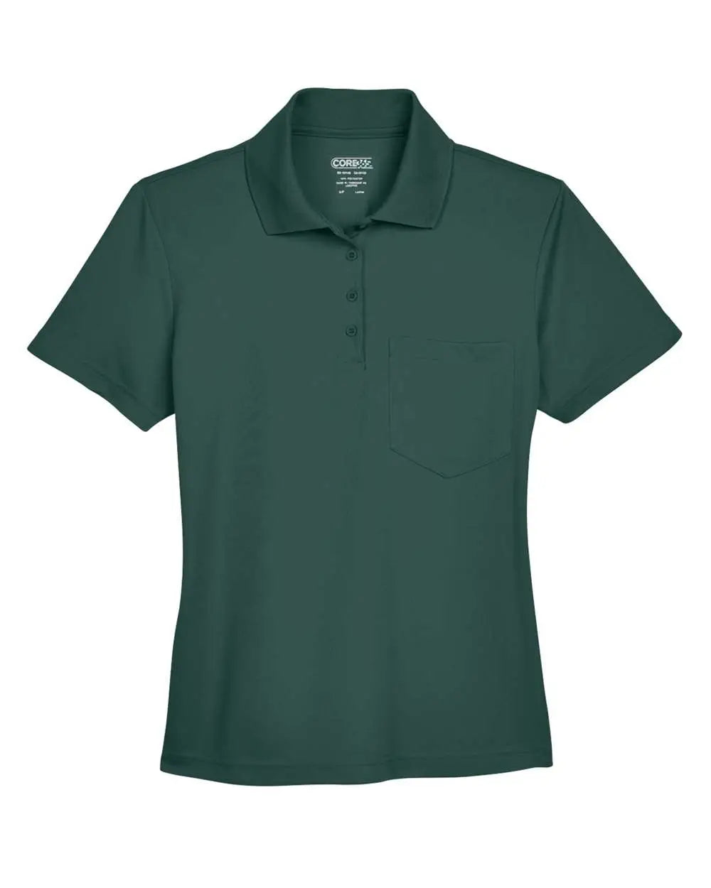 Core365 78181p Women’s Origin Performance Piquã Polo with Pocket - Forest