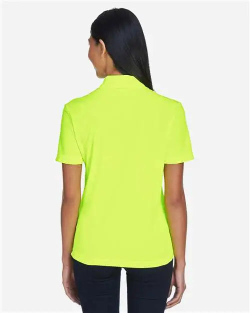 Core365 78181p Women’s Origin Performance Piqué Polo with Pocket - Safety Yellow