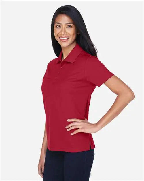 Core365 78181p Women’s Origin Performance Piqué Polo with Pocket - Classic Red
